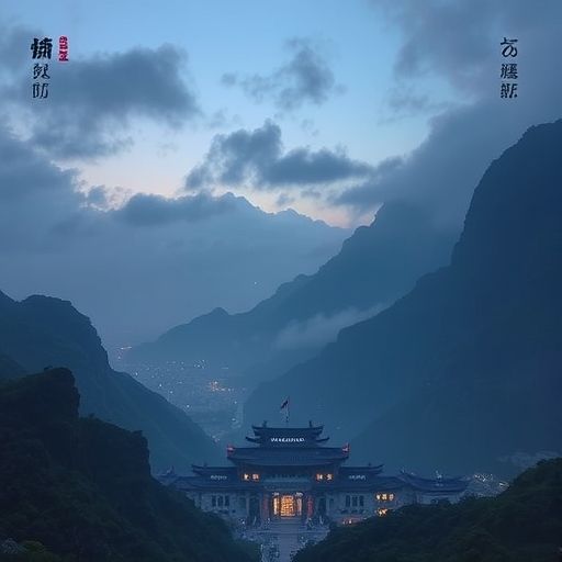庭院中的茶道表演