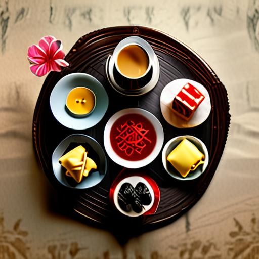 茶点搭配的视觉盛宴