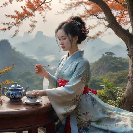 庭院带来宁静的品茶体验