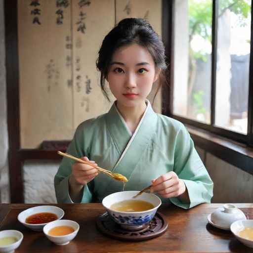 精致果茶与点心，视觉享受