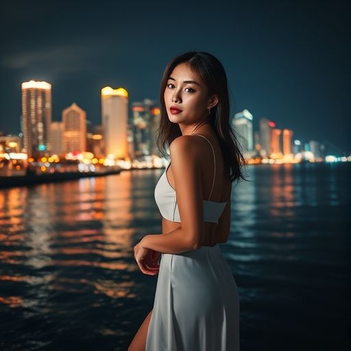 湛江美丽的夜景