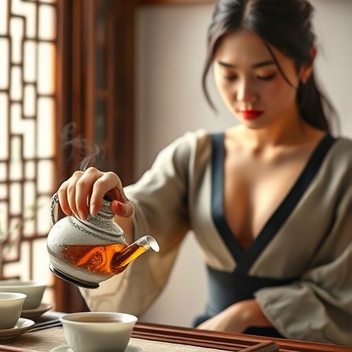 茶艺师优雅的手法为品茶增添仪式感
