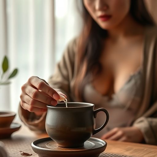 茶艺师熟练泡茶的瞬间