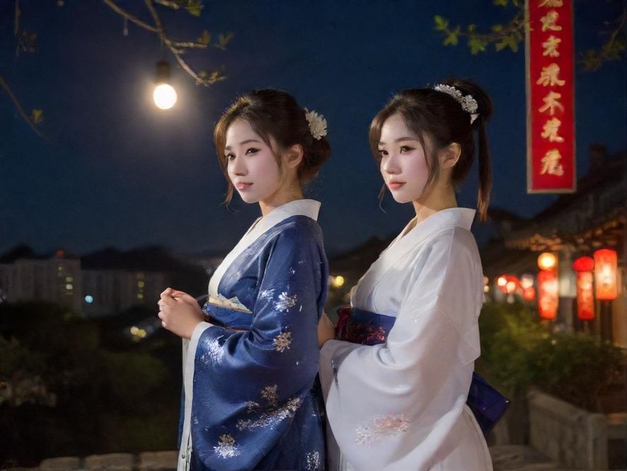 深圳福田夜景，高楼林立，霓虹闪烁，展现都市繁华与夜的诱惑。