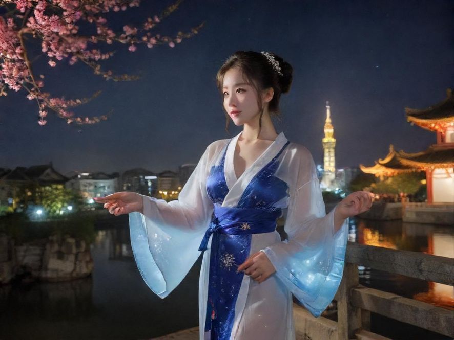 城市夜景下的阡陌交通，寓意选择丰富