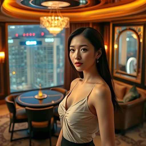 深圳夜色下休闲会所照片