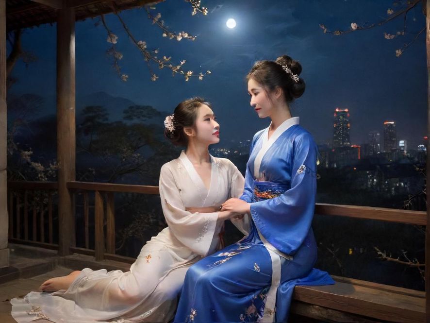 都市夜晚霓虹灯下的夜场会所入口，暗示着神秘与诱惑。