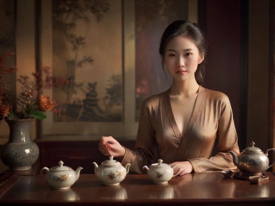 精致茶具和私享空间