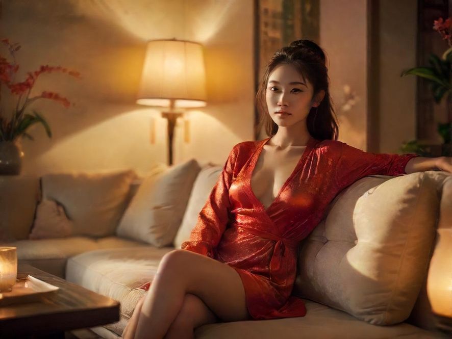 桑拿会所内的舒适休息区