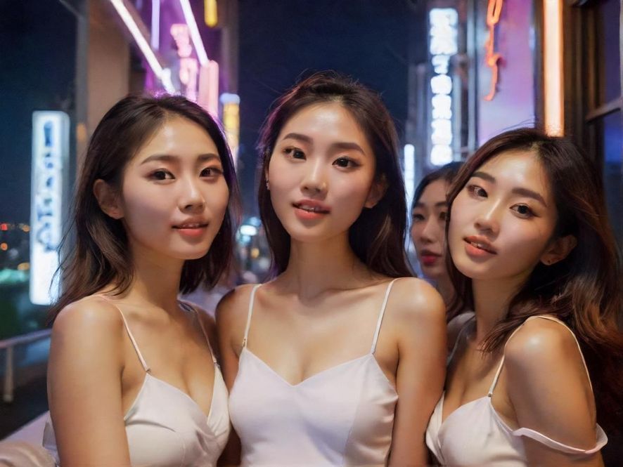 天河夜生活一瞥，酒吧街的热闹氛围