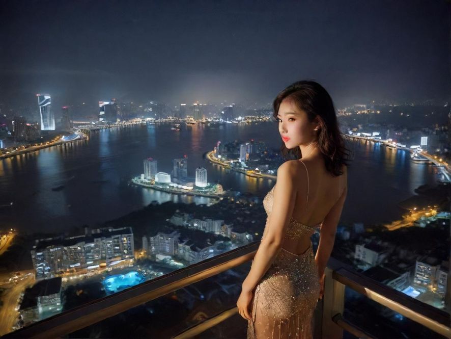 常平夜生活街景图