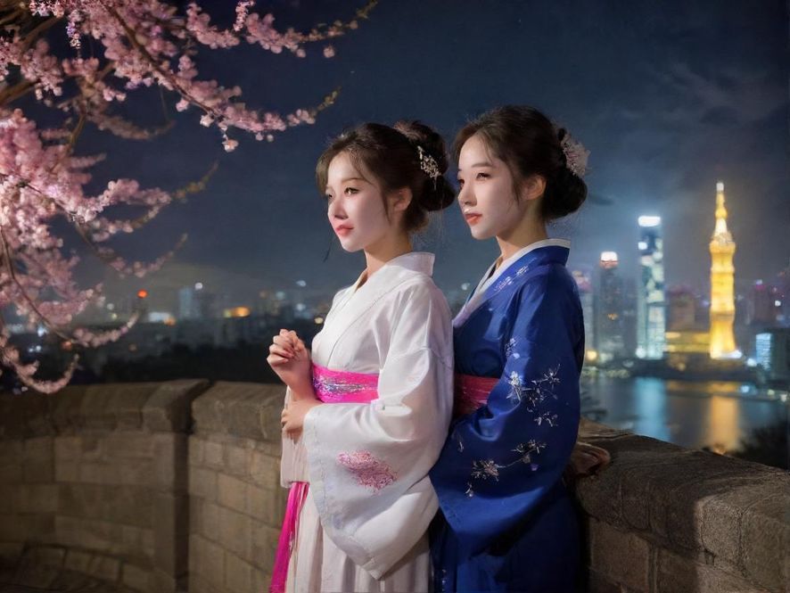 深圳罗湖繁华夜景