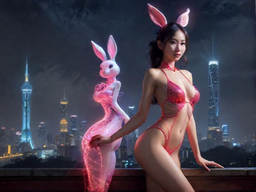 广州夜景下的信息探索