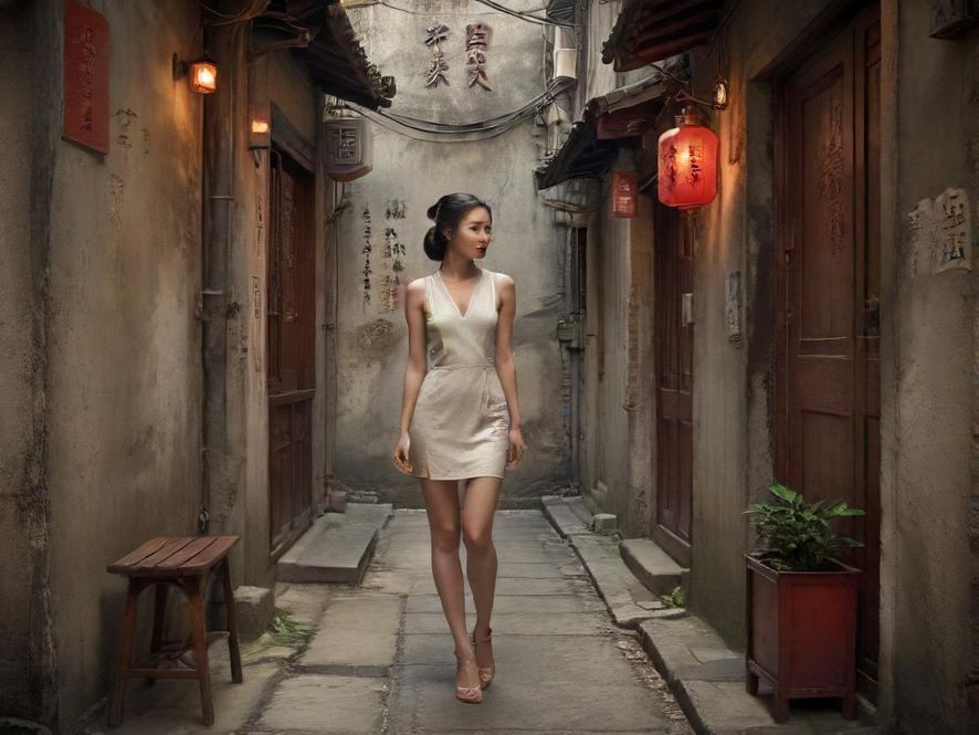 深圳福田隐秘茶社入口场景