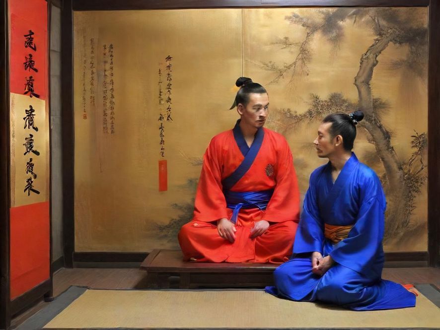 老司机在休闲场所低语指导年轻人