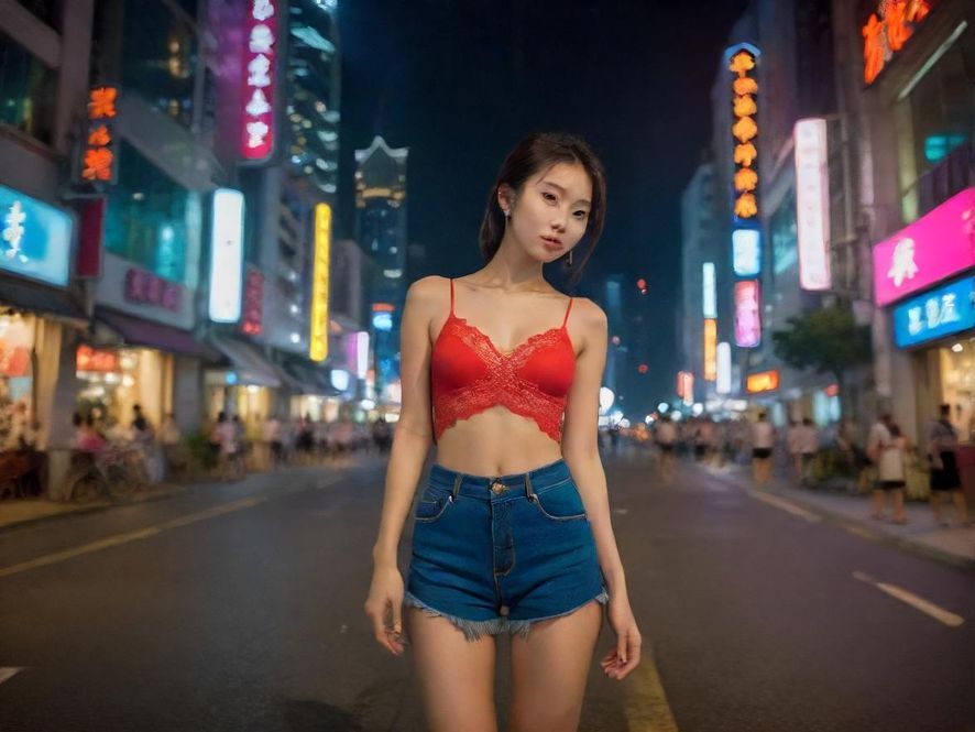 深圳罗湖繁华夜景