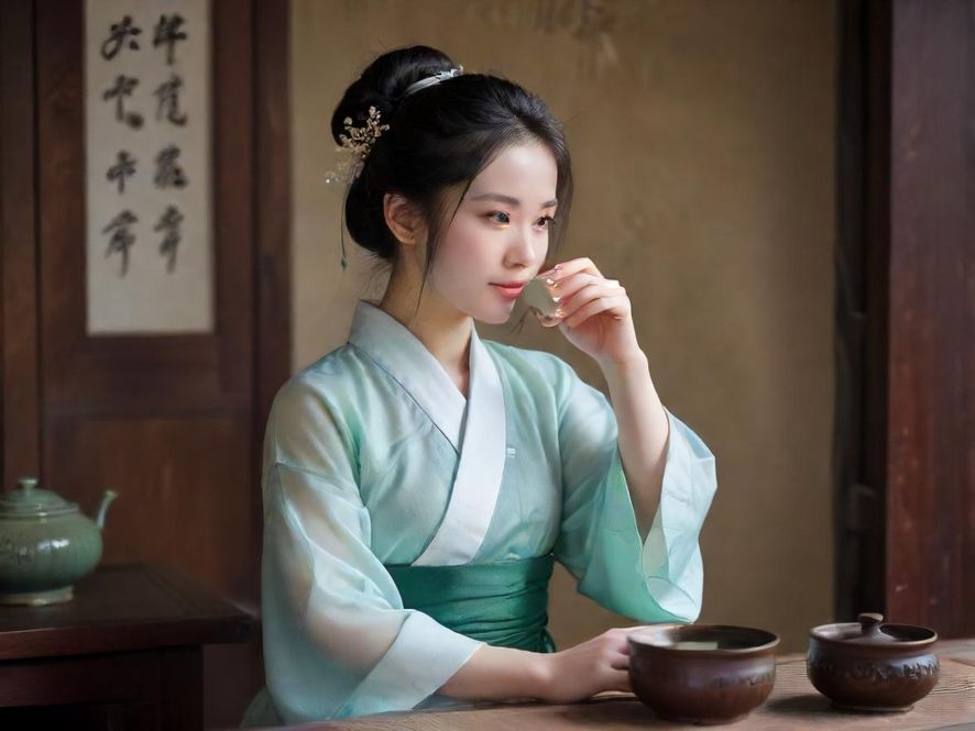 广州隐藏茶社内部一角