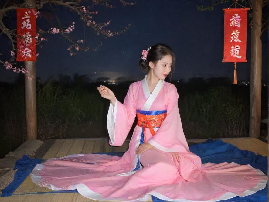 深圳长安区夜生活街头景象