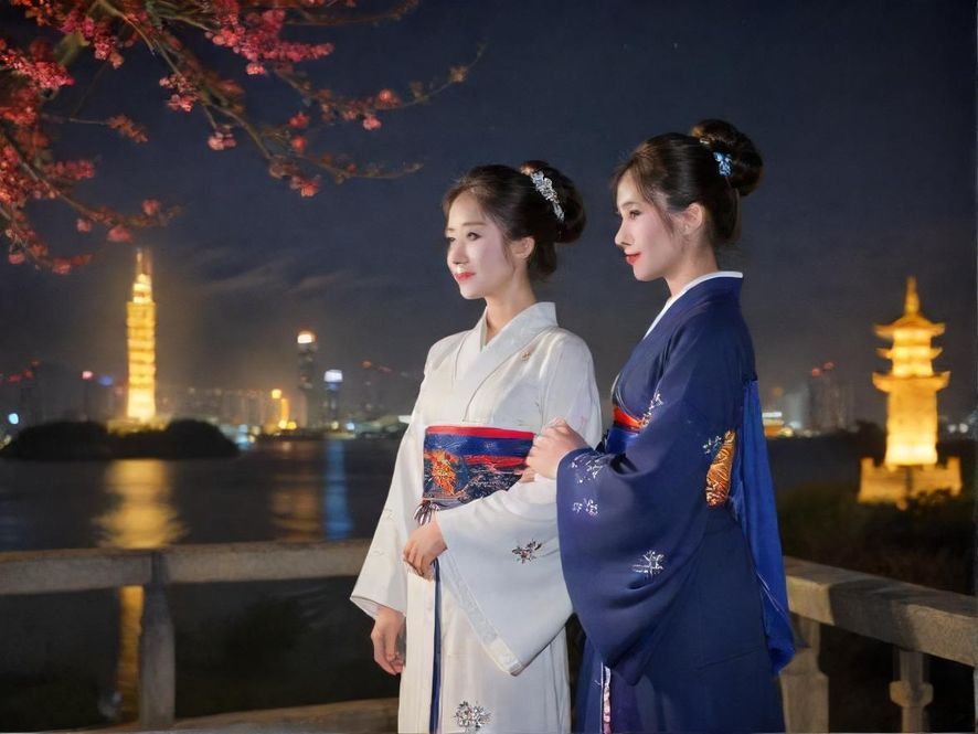 绚丽的广州夜景