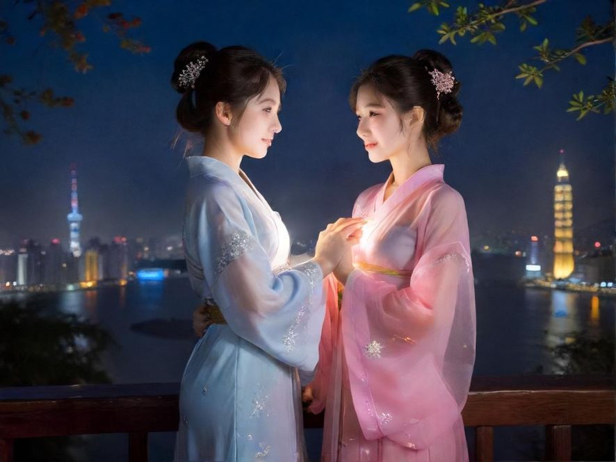 灯火辉煌的夜场会所