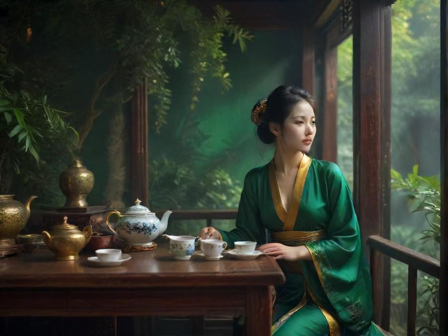 广州隐藏茶社休闲场景