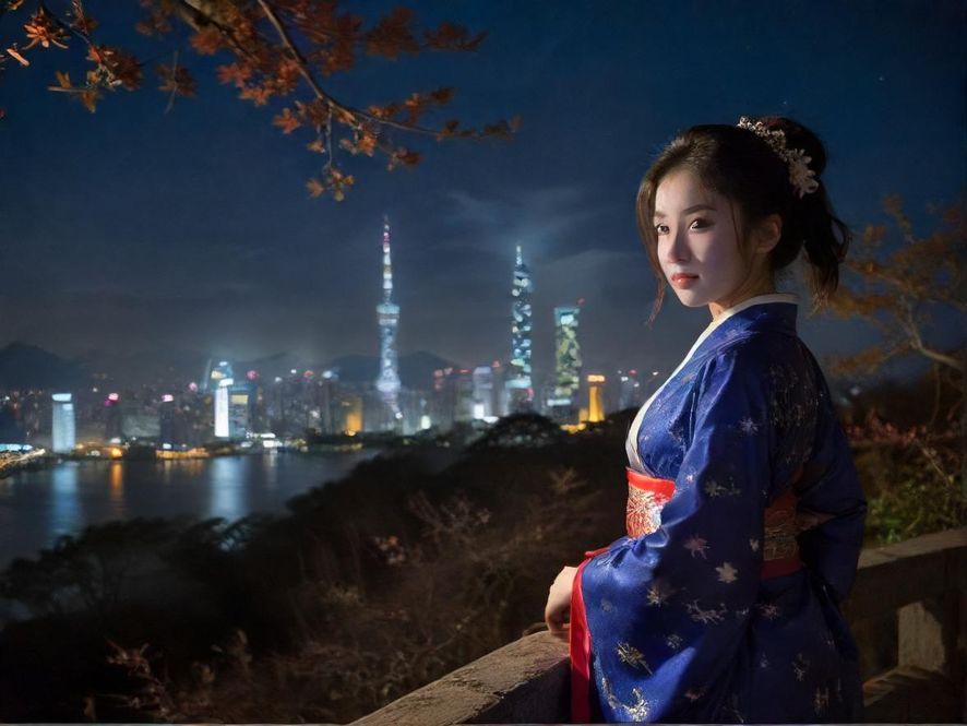 深圳夜场会所夜景霓虹灯光