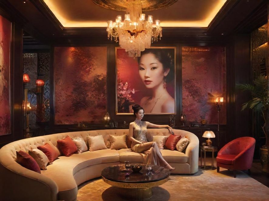 佛山某高端会所的休息区，环境舒适，光线柔和。