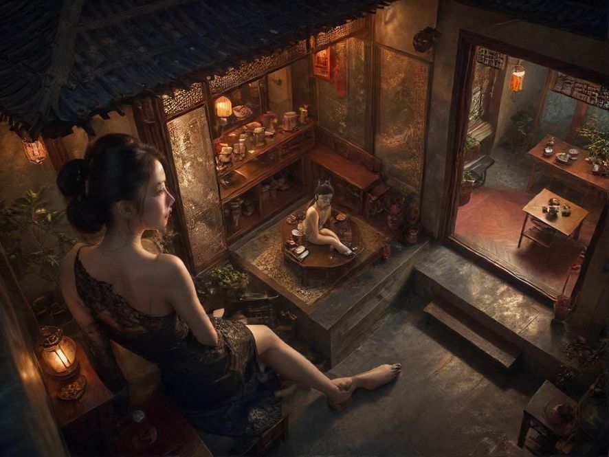 广州桑拿茶社内部场景