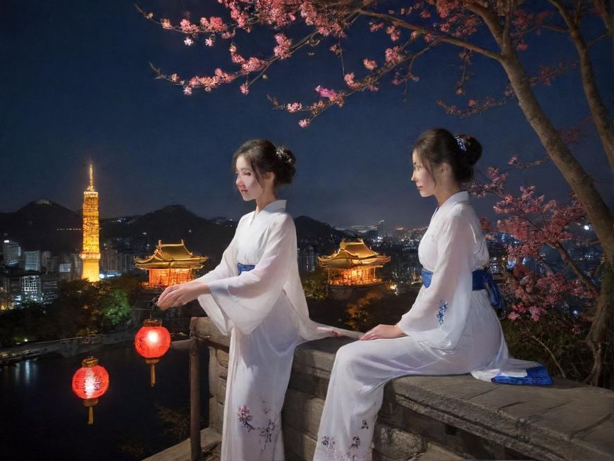 广州白云区夜晚桑拿会所外观